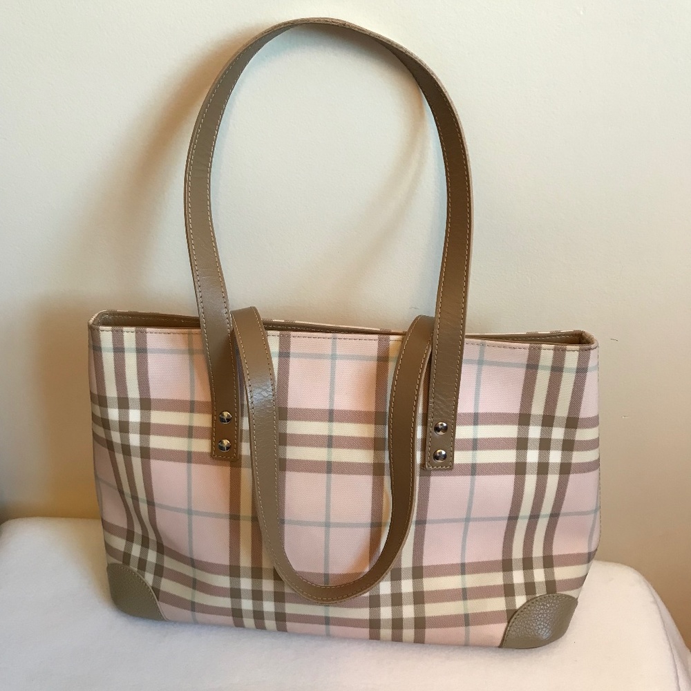 Burberry London Pink Nova Check handbag